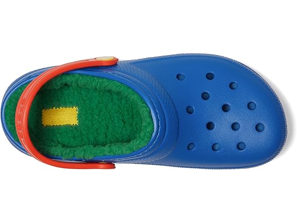 Crocs Classic Lined Kids Clog Blue Bolt/Multi