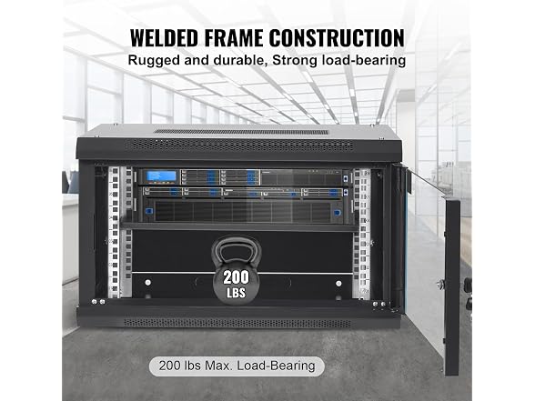6U Wall Mount Network Server Cabinet, 15.5''