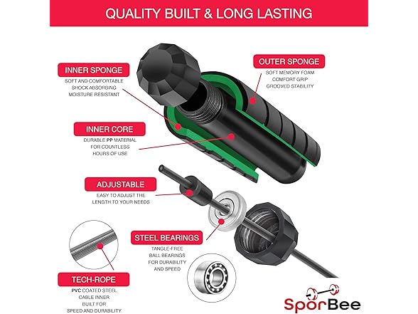 Jump Rope w/ Ball Bearings 2-Pack