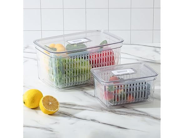 SIMPLEMADE Refrigerator Organizer 2Pk