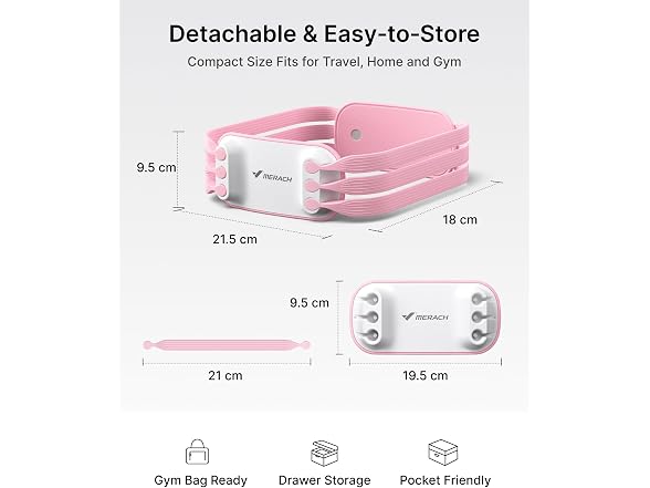 MERACH Pink Glutes Resistance Bands