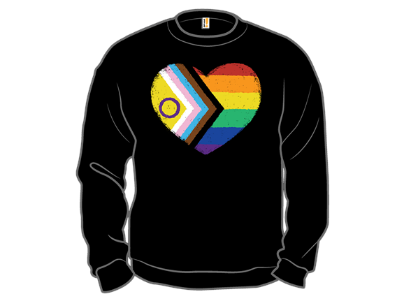 Progress Pride Flag Heart