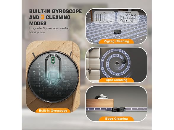 Robot Vacuum and Mop, 6500Pa Suction, 2 in 1