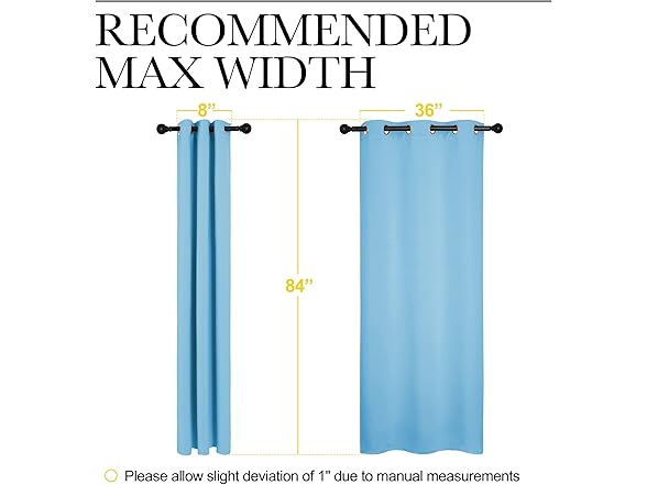 NICETOWN Triple Weave Thermal Insulated Ring Top Curtains