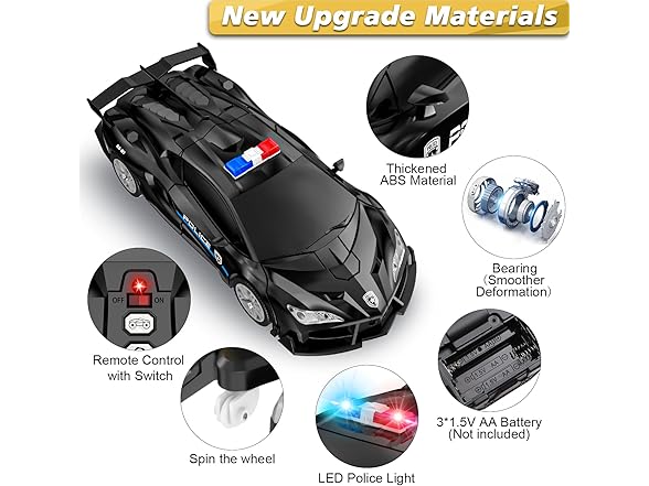 CEGOUFUN Remote Control Car with Transformation