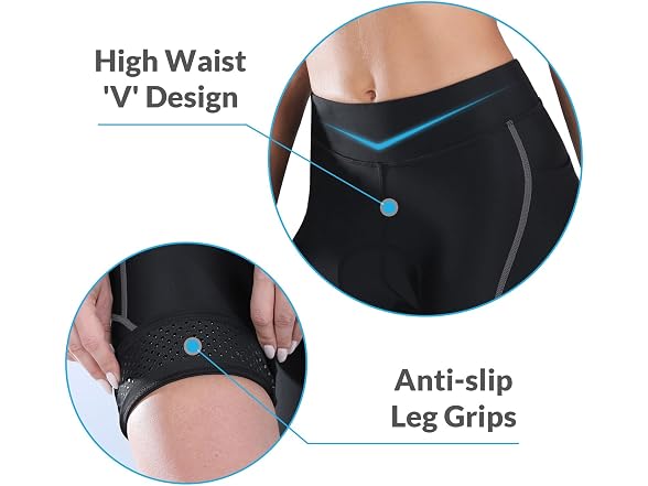 Baleaf Women (L) Women's 4d Padded Bike Shorts