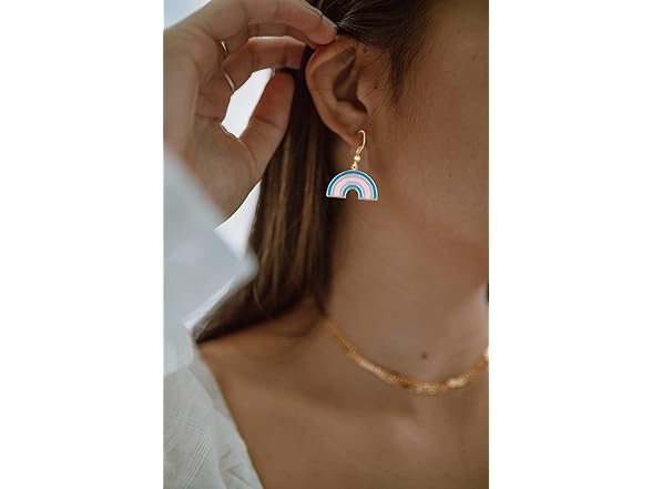 COLDDOX Rainbow Shape Dangle Earrings