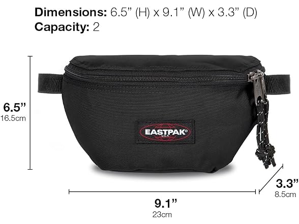 EASTPAK Springer 2L Waistpack with Main & Back Zipped Compartments