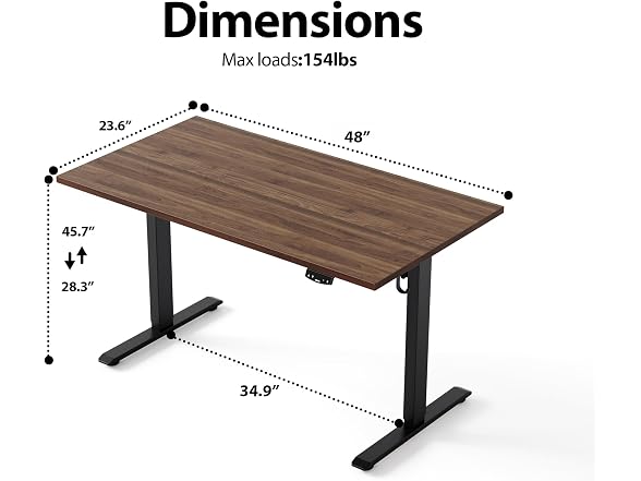 Agilestic 48in Electric Standing Desk