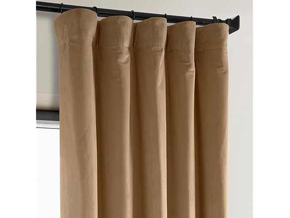 HPD Half Price Drapes Heritage Plush Velvet Curtain