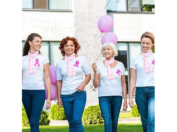 10 Pcs Breast Cancer Awareness Scarf