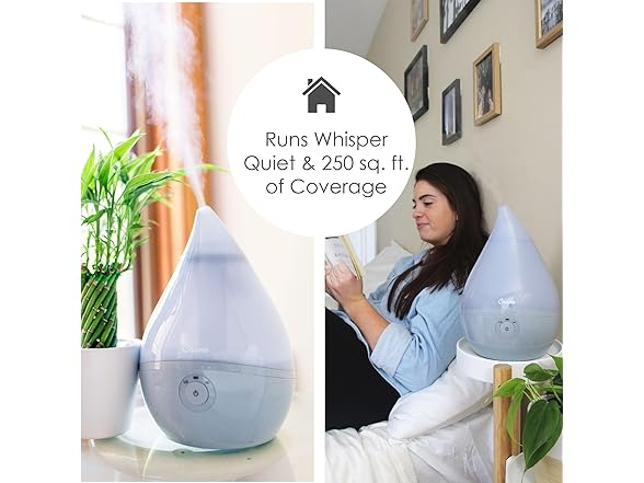 Crane Grey Cool Mist Humidifier 0.5gal