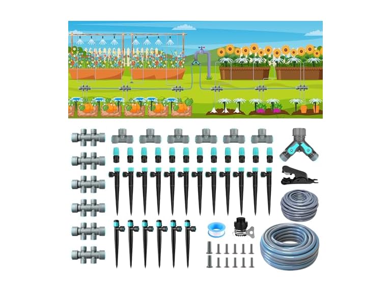 OVRAQ 230FT Drip Irrigation System Kit