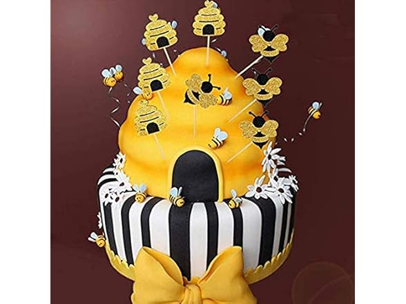 Bumble Bee Birthday Party Toppers