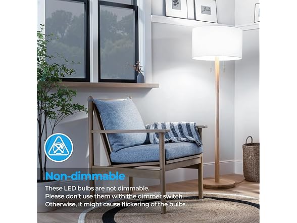 Brightever B0DHGKFF9D 4-Pack Vintage LED Edison Bulb