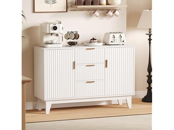 CuisinSmart 47.2" Fluted Buffet Cabinet