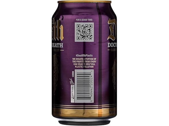 1CT Liquid Death Doctor Death Sparkling Water, 12 OZ