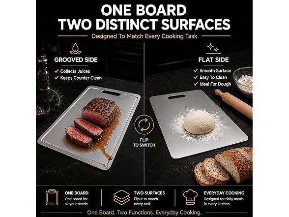 Titanium Cutting Board 100% Pure Metal