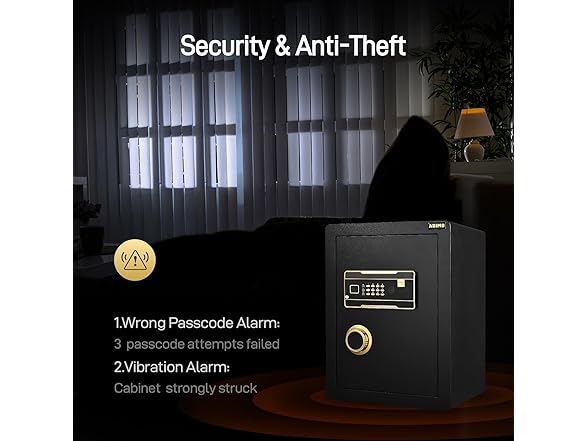 ADIMO BGX-M/D-55L 2.1 Cuft Steel Home Safe