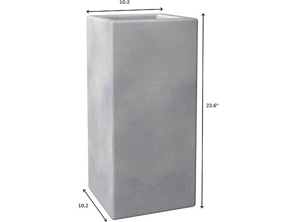 LeisureMod TP24AC Terra Planter Aged Concrete