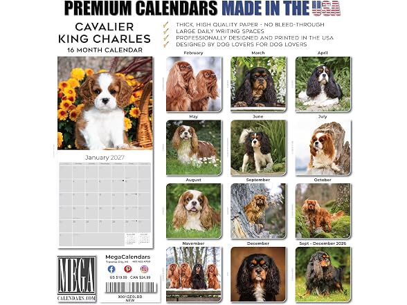 Cavalier Calendar 2026 2027, 16-Month Cavalie