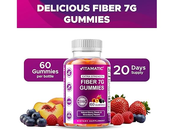Vitamatic Vitamatic Fiber Gummies 60ct