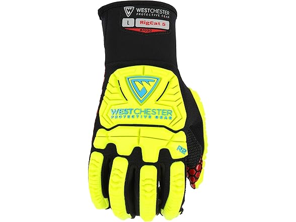 West Chester R2 Hi-Viz Silicone Palm Rigger Gloves