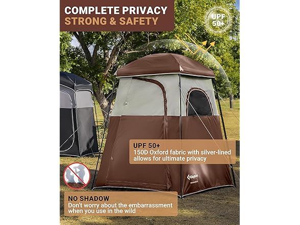 KingCamp Shower Tent Oversize 66x66x85"