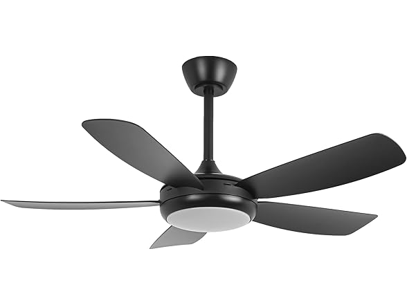 Parrot Uncle F5004BK 42" Modern Black Ceiling Fan