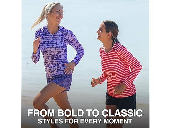 Kanu Red Long Active Swim Tee (S)
