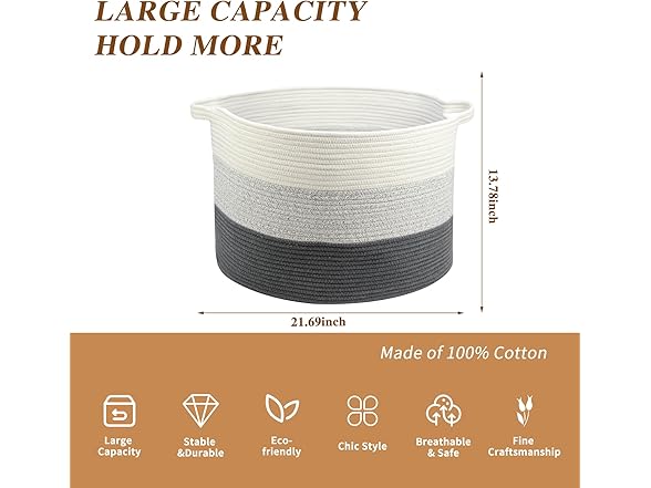 Casaphoria Storage Basket, Laundry Hamper