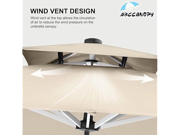 ABCCANOPY 10FT Cantilever Patio Umbrella