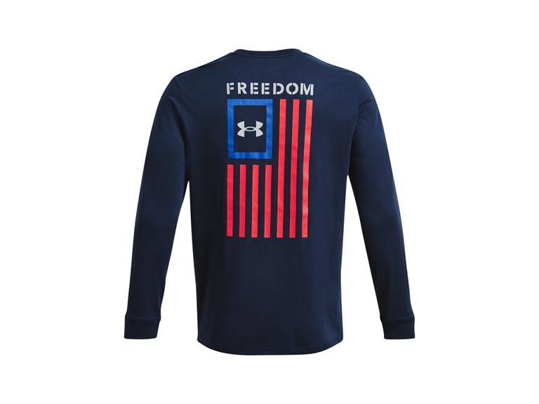 UA Men's New Freedom Flag Long Sleeve T