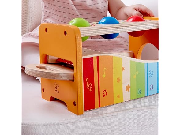 Hape Pound & Tap Bench with Slide Out Xylophone