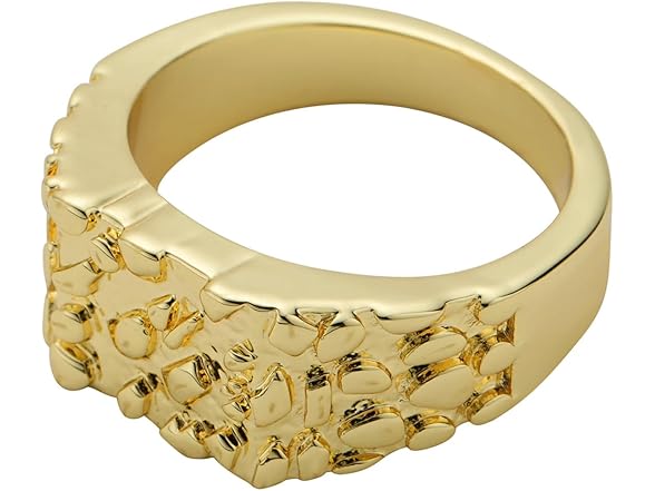 14K Gold Plated Nugget Rings (8)