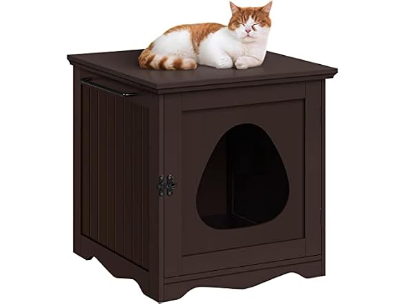 Yaheetech Cat Litter Box Furniture, Indoor L