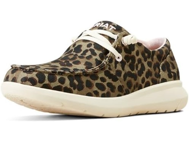 ARIAT Women's Hilo - Olive Leopard Print, 6 Medium