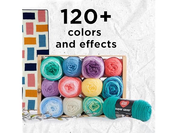 Red Heart Super Saver Yarn, 3 Pack, Fruity