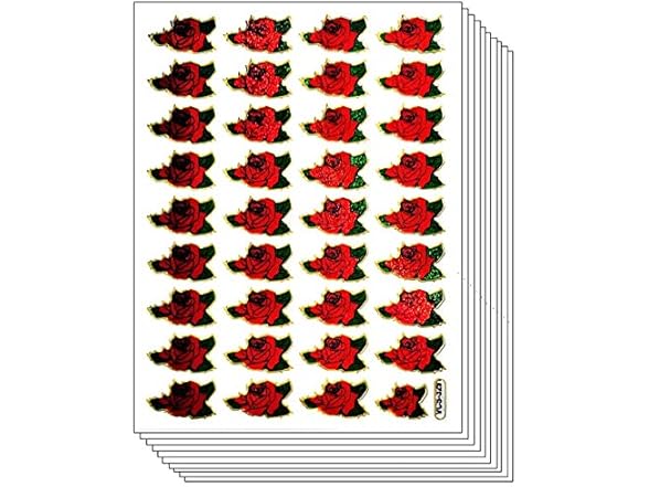 GS912 Rose Stickers Glitter Pack