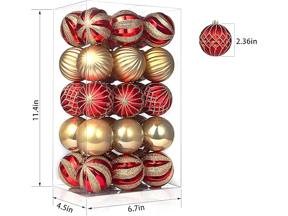 Generic 30 pcs Christmas Ball Ornament