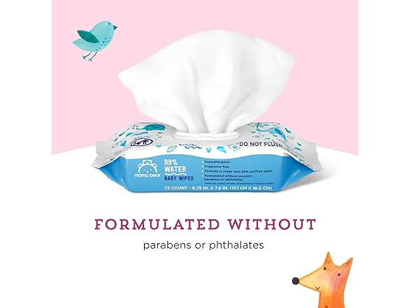 Amazon Brand - Mama Bear 99% Water Baby