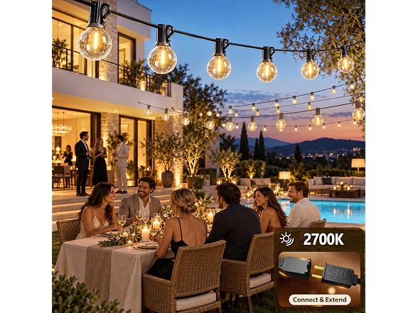 RTTY 100FT Outdoor String Lights G40