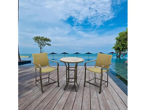 Four Seasons Courtyard Amalfi 3 Piece Woven Furniture
