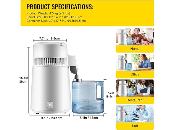 SS Dental Medical Pure Water Distiller