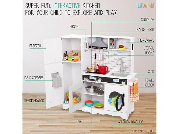 White Wooden Kitchen Playset