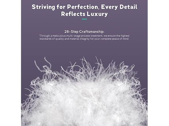 PlushHavenCloud White Goose Down Pillow