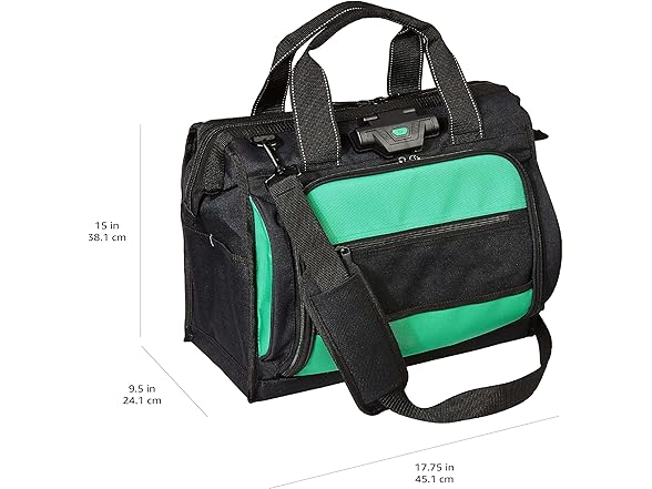 Amazon Basics Tool Sling Bag, Black, 40 Pock
