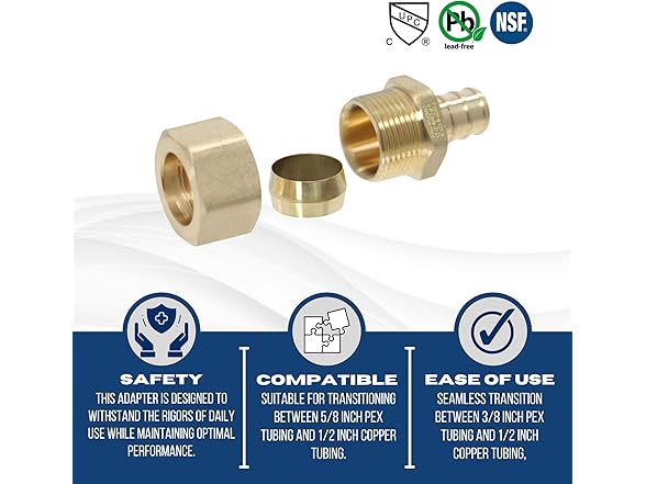 XFITTING OD compression Straight Adapter