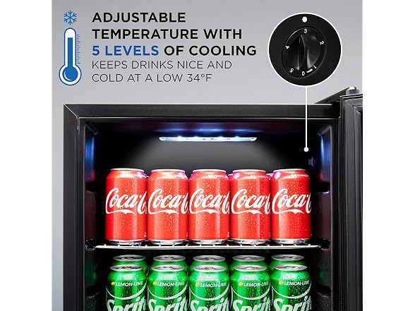 Ivation 126 Can Beverage Refrigerator