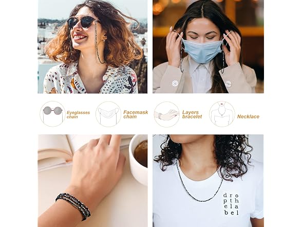 Humlbird (S) Mask Chain Glasses Chain Mask Chain